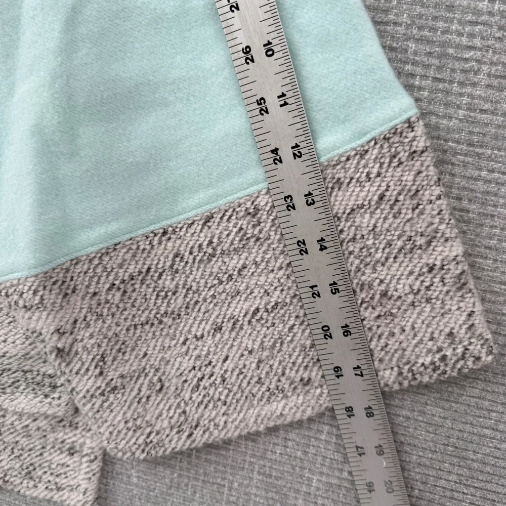 Daily Practice Mint Striped Mock Neck Wide Sleeve‎ Sweater Size M